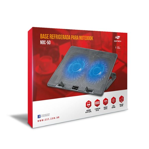 Base para notebook 15,6" NBC-50BK C3Tech - Image 4