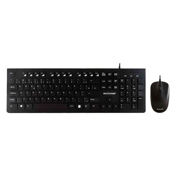 Combo multimídia Teclado e Mouse com fio teclas chocolate 1200DPI USB - TC240 - Image 2
