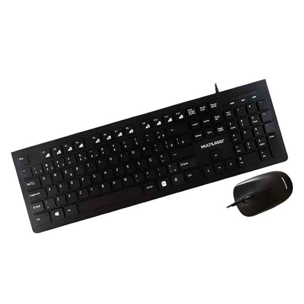 Combo multimídia Teclado e Mouse com fio teclas chocolate 1200DPI USB - TC240 - Image 3