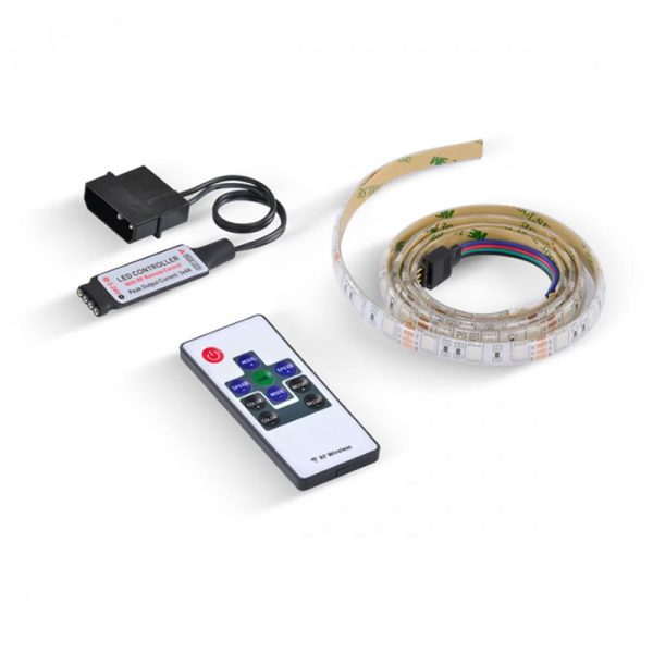 Fita de LED VX Gaming RGB com controlador conexão molex 60 pontos de LED 1 metro - LRM1 - Image 2