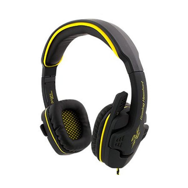 Fone de ouvido Headset gamer 7.1 conexão USB cabo 1,8m preto e amarelo Bright - 0354 - Image 2