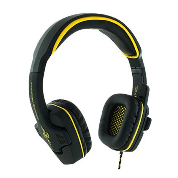 Fone de ouvido Headset gamer 7.1 conexão USB cabo 1,8m preto e amarelo Bright - 0354