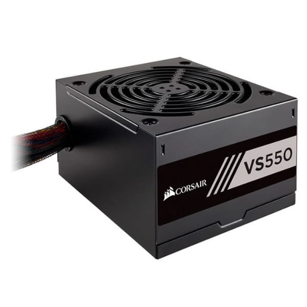 Fonte Corsair 550W 80Plus white ATX/PSU 12V v2.2 PFC Ativo VS550-CP-9020171-WW-0075492-01 s/cabo