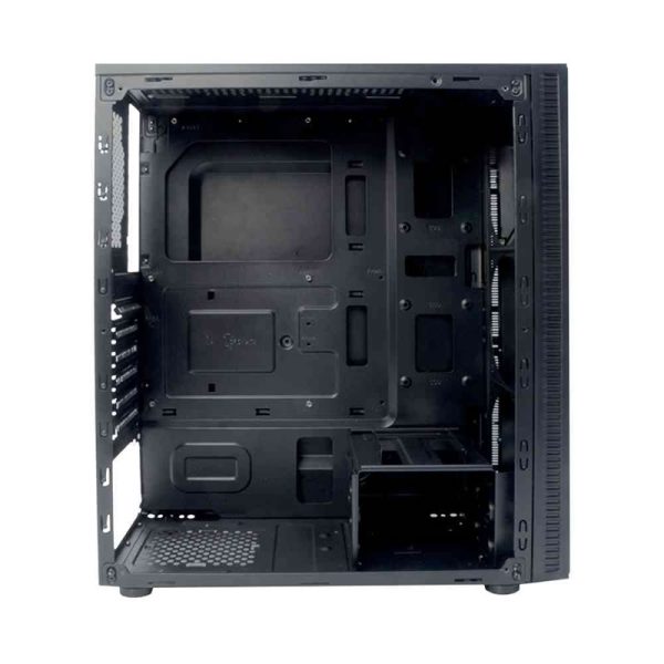 Gabinete gamer C3Tech, mid tower, LED, lateral em acrílico - MT-G400BK - Image 4
