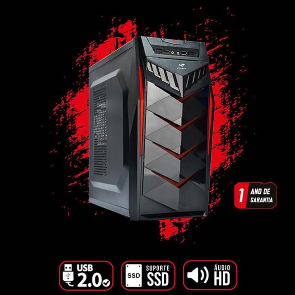 Gabinete gamer C3tech MT-G70 BK sem fonte - Image 4
