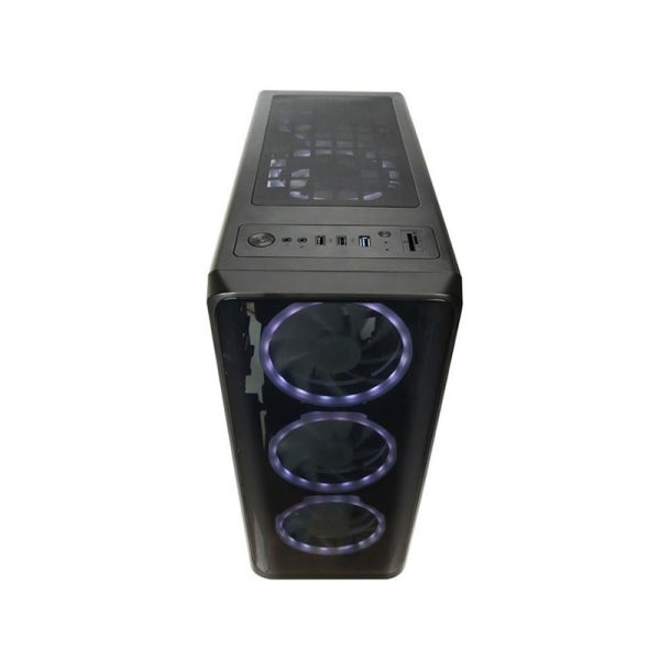 Gabinete gamer Warrior Modoc com lateral em vidro, USB 3.0, preto - GA178 - Image 6