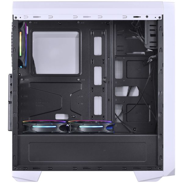 Gabinete mid-tower Nova Plus branco com 3 fans LED RGB lateral em acrílico - NOVBRRGB3FCA - Image 8