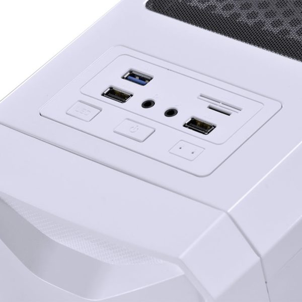 Gabinete mid-tower Nova Plus branco com 3 fans LED RGB lateral em acrílico - NOVBRRGB3FCA - Image 3