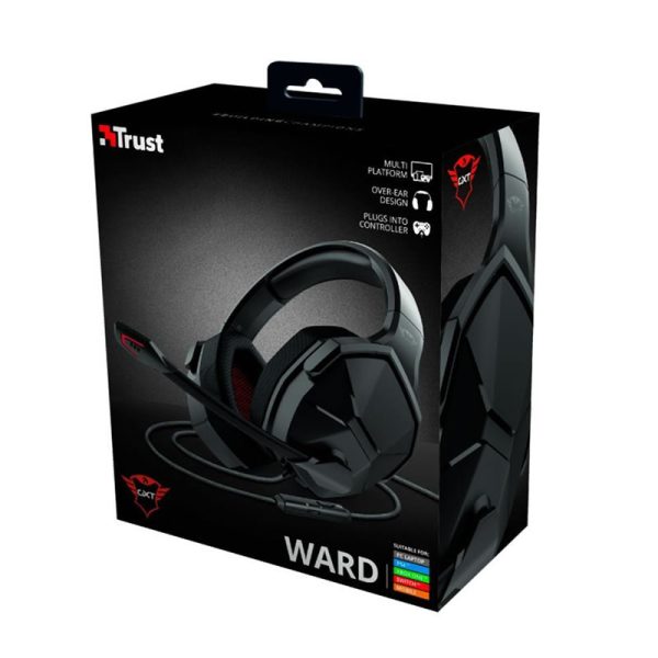 Headset gamer Trust GXT 4371 Ward, drivers 50mm, PS4, Xbox One, Switch, PC, preto - 23799 - Image 5