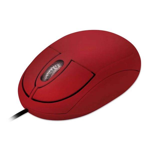 Mouse Classic box óptico full vermelho USB - MO303 - Image 2