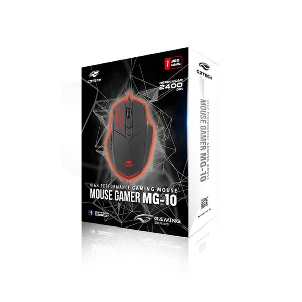 Mouse gamer C3Tech, 6 botões, 2400DPI - MG-10BK - Image 3