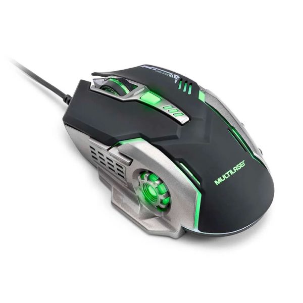 Mouse gamer Multilaser 2400DPI 6 botões grafite/preto - MO269 - Image 2
