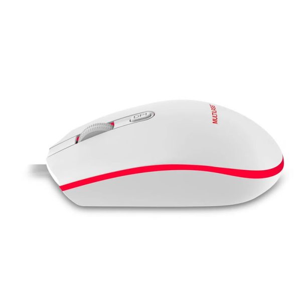 Mouse gamer Multilaser 2400DPI LED branco - MO299 - Image 2