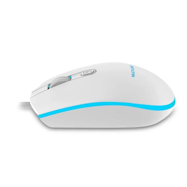 Mouse gamer Multilaser 2400DPI LED branco - MO299 - Image 4