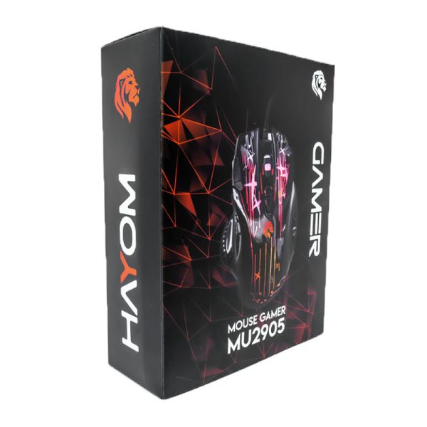 Mouse gamer USB c/LED RGB 2400 DPI 8 botões cabo 1.5 metros MU2905 - Hayom - Image 4
