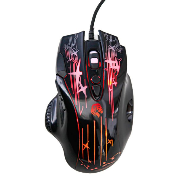 Mouse gamer USB c/LED RGB 2400 DPI 8 botões cabo 1.5 metros MU2905 - Hayom