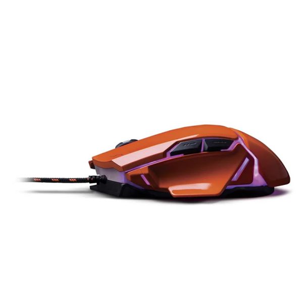 Mouse gamer Warrior Ivor 3200DPI 7 botões controle DPI laranja - MO263 - Image 3