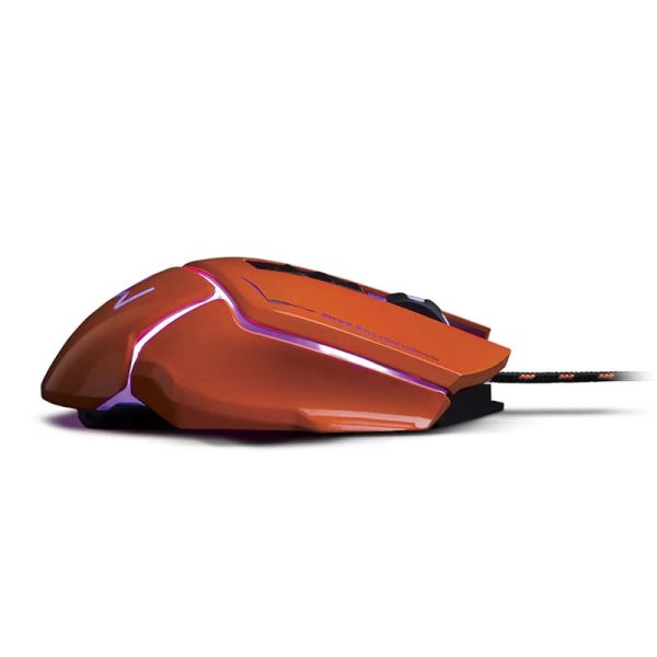 Mouse gamer Warrior Ivor 3200DPI 7 botões controle DPI laranja - MO263 - Image 4