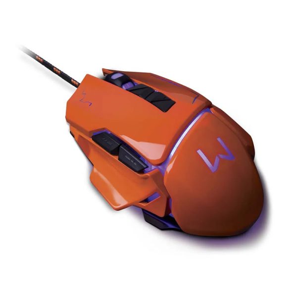 Mouse gamer Warrior Ivor 3200DPI 7 botões controle DPI laranja - MO263 - Image 5