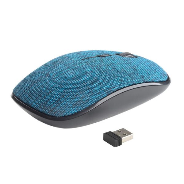 Mouse sem fio 1200DPI Goldentec GTMO1 em tecido azul - Image 2