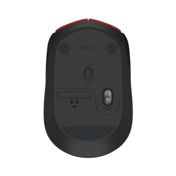 Mouse sem fio Logitech M170 vermelho - Image 4