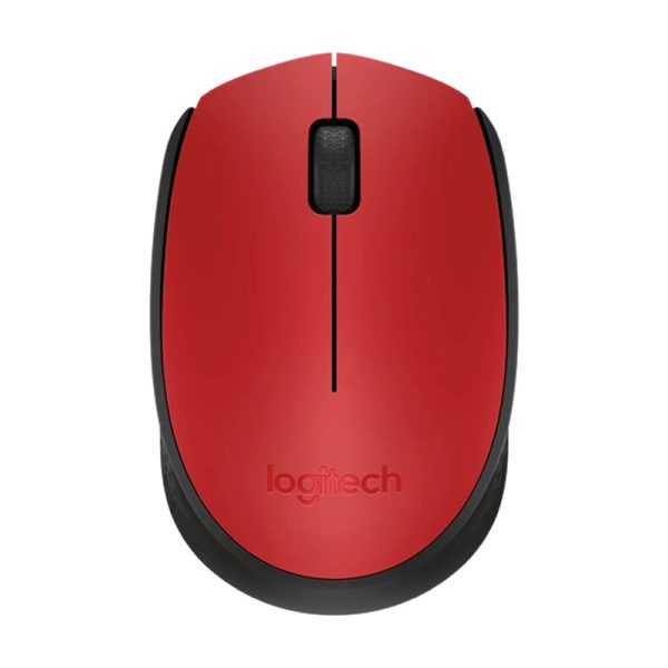 Mouse sem fio Logitech M170 vermelho