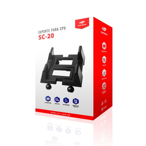 Suporte para gabinete SC-20BK C3Tech - Image 4