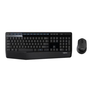 Teclado e mouse Logitech MK345 sem fio 1000DPI preto ABNT2
