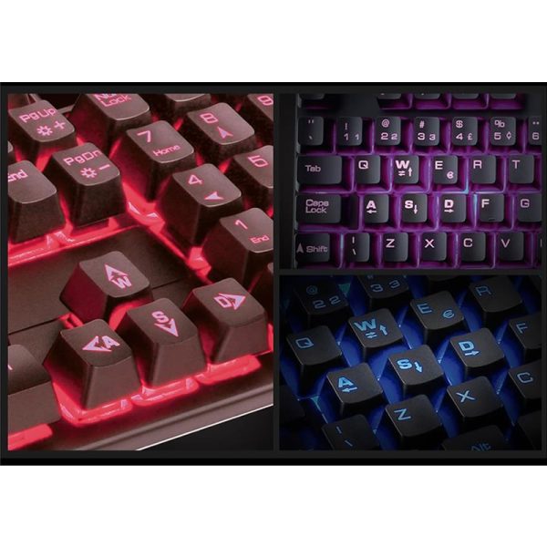 Teclado Gamer Warrior Razmig sensibilidade mecânica LED - TC196 - Image 3