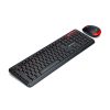 Kit Teclado e Mouse sem fio C3Tech, nano receptor USB, ABNT2, Preto/Vermelho - K-W100BK - Image 2