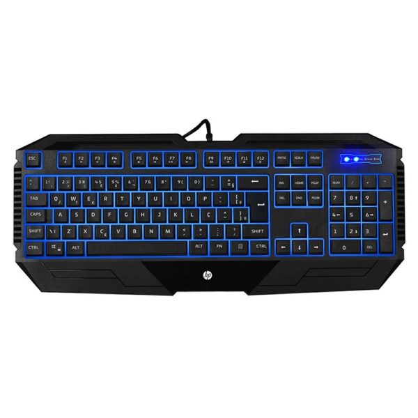Teclado USB Gamer K110 LED Preto HP - Image 2