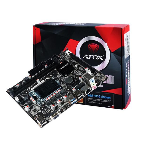 Placa mãe Afox IH110-MA4-V2 1151 DDR4 HDMI / VGA / 2x USB 3.0 / 2x USB 2.0 - Image 2