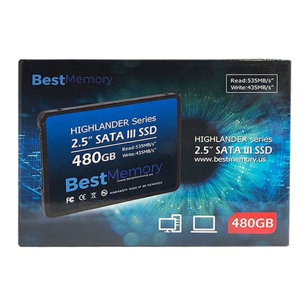 SSD Best Memory 480GB, SATA III, 6GB/s, 535MB/s para leitura e 435MB/s para gravação - Image 2