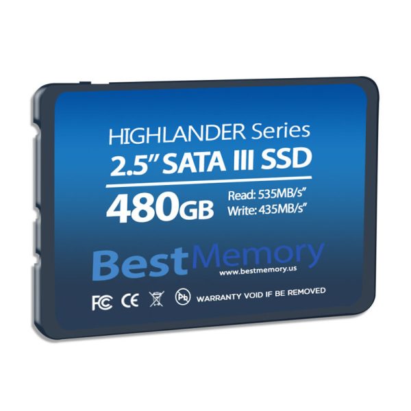 SSD Best Memory 480GB, SATA III, 6GB/s, 535MB/s para leitura e 435MB/s para gravação
