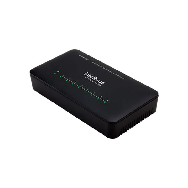 Switch Intelbras SF 800 Vlan Ultra, 8 portas, RJ45 10/100Mbps, Anti-surto - Image 2
