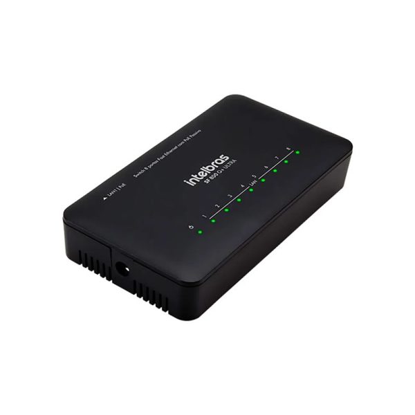 Switch Intelbras SF 800 Vlan Ultra, 8 portas, RJ45 10/100Mbps, Anti-surto - Image 3