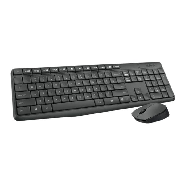 Kit Teclado e mouse Wireless USB Cinza MK235 Logitech - Image 2