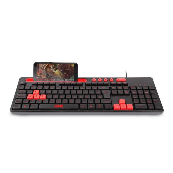 Teclado GK120 Preto/Vermelho com suporte de smartphone - TC266 - Image 3