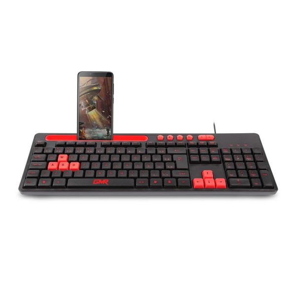 Teclado GK120 Preto/Vermelho com suporte de smartphone - TC266 - Image 4
