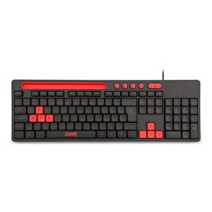 Teclado GK120 Preto/Vermelho com suporte de smartphone - TC266