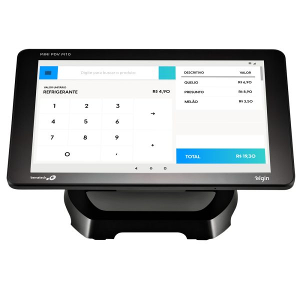 Mini PDV M10, Tela 10 Touch, Wifi, Bluetooth, 5x USB, Ethernet, Preto