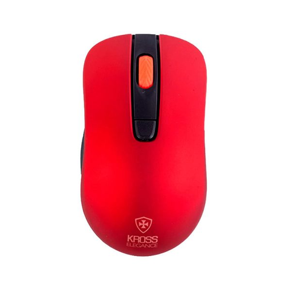 Combo Kross Teclado e Mouse USB, Sem Fio, Elegance - KE-KM553V1 Preto/Vermelho - Image 4