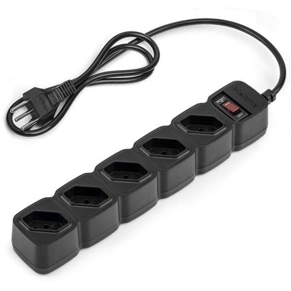 Filtro de Linha Intelbras 5 Tomadas EPE 205 BR Preto Bivolt - Image 2