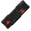 Teclado Com Fio Kross Multimídia Elegance, USB, ABNT2 - KE-K103V3 Preto/Vermelho - Image 2