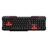 Teclado Com Fio Kross Multimídia Elegance, USB, ABNT2 - KE-K103V3 Preto/Vermelho