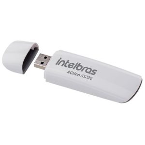 Adaptador Intelbras Wi-fi USB, Inet Action A1200, 3.0, Dual Band, 1200mbps