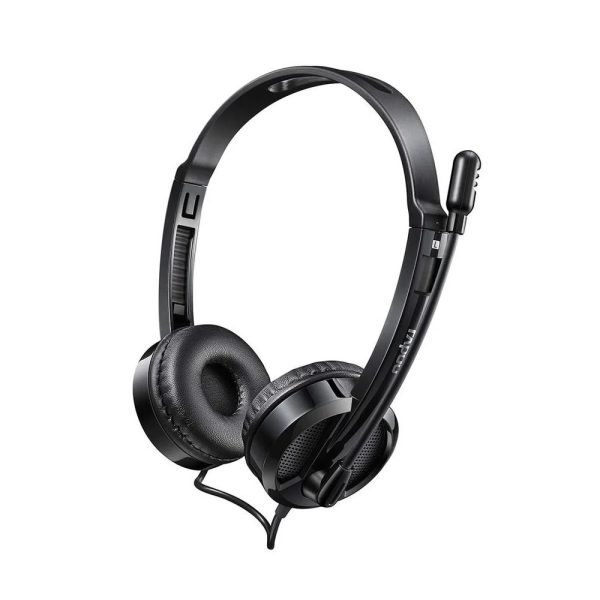 Headset Rapoo P2 P3 3.5mm Microfone Sem Ruído Preto H100 - RA019 - Image 3