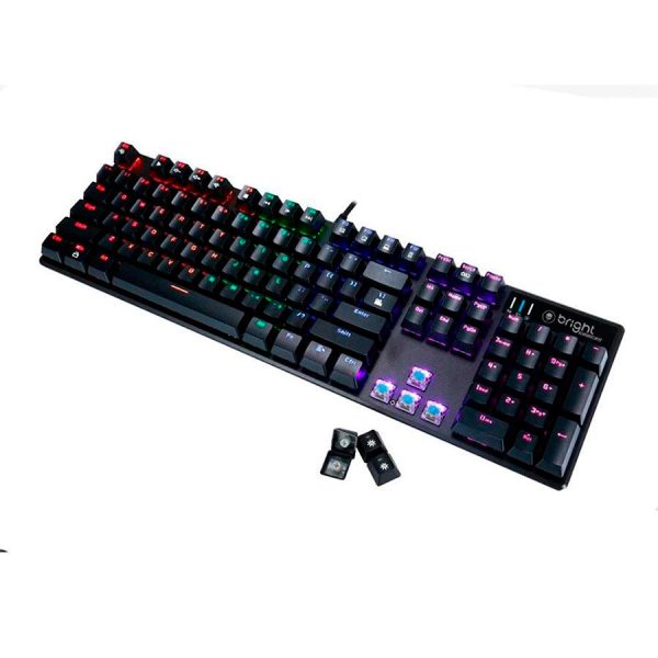 Teclado Mecânico Gamer Bright Tank, LED, Switch Blue, US - GTC560 - Image 2