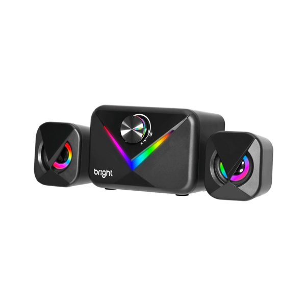 Caixa De Som Bright Multimídia Speaker RGB, Bluetooth - CX004 PRETO - Image 2