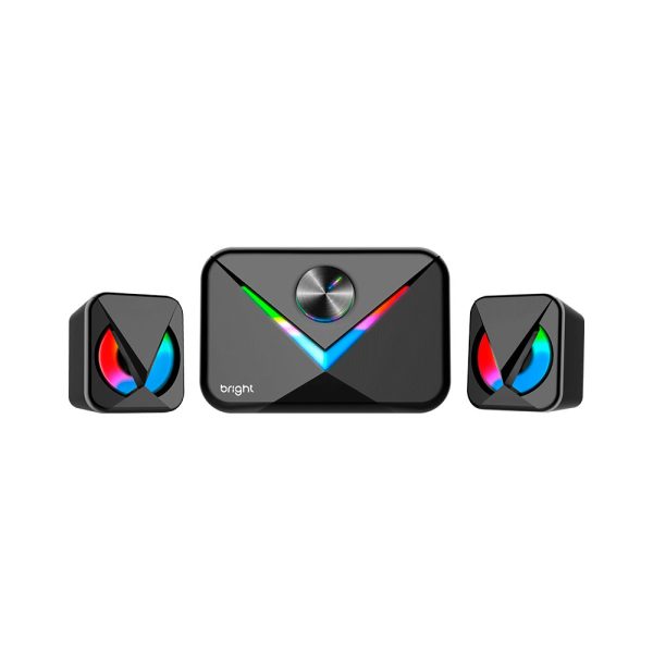 Caixa De Som Bright Multimídia Speaker RGB, Bluetooth - CX004 PRETO - Image 3
